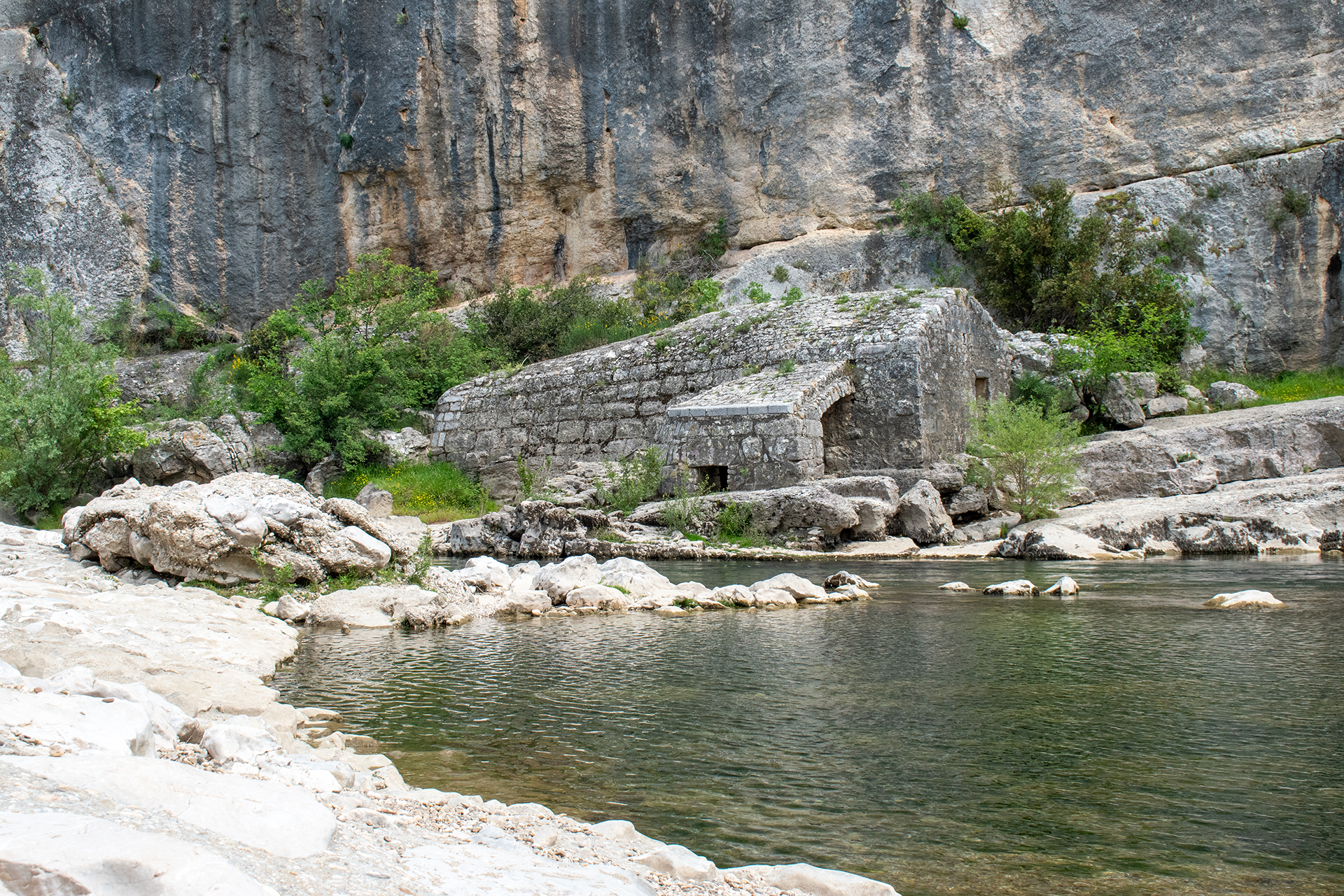 Photo du site de baignade de "La Baume" à Poulx