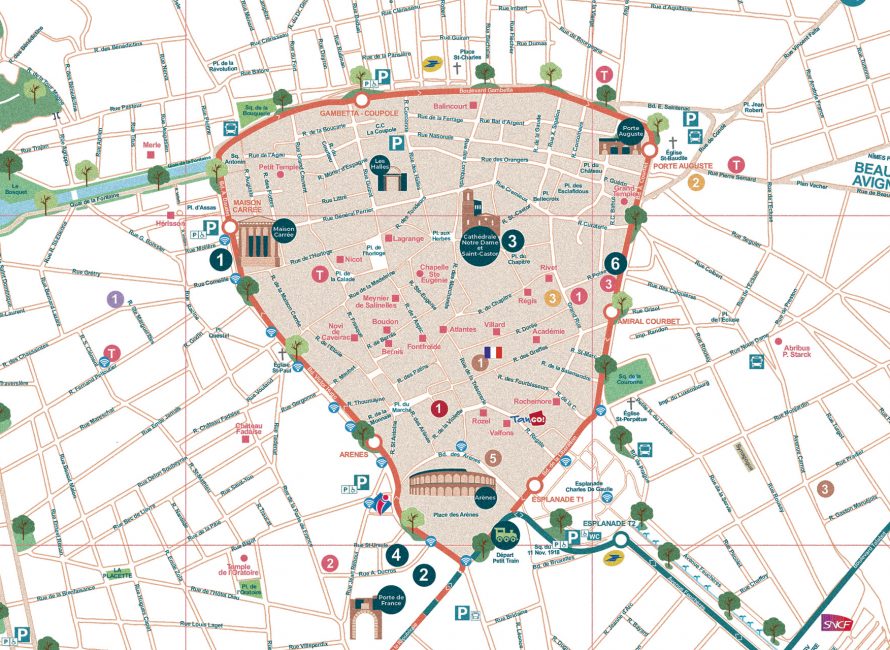 Infos pratiques - Documentation - Plan de Nîmes